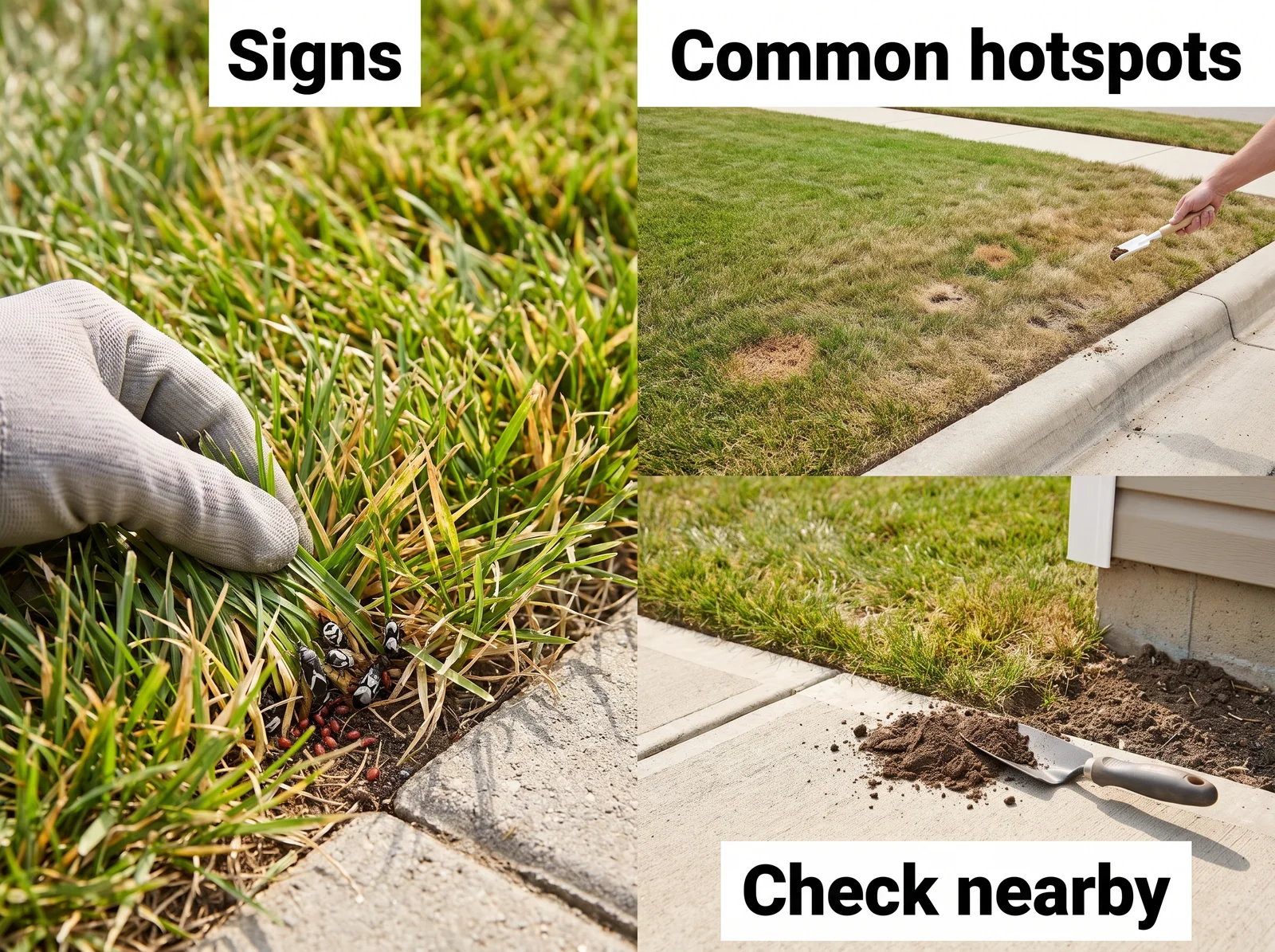 Chinch Bug — signs and common hotspots